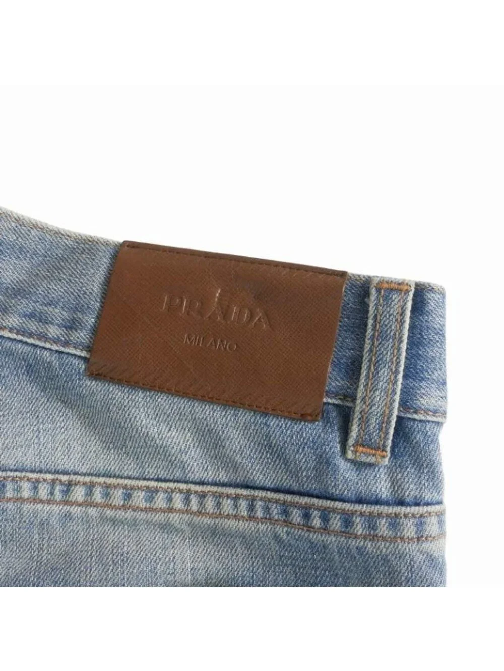 Prada Tapered Fit Denim Pants Jeans 28 Indigo